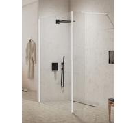 New Trendy New Modus White mampara de ducha walk-in 100 cm blanco mate/vidrio transparente EXK-2231