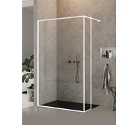 New Trendy New Modus White mampara de ducha walk-in 100 cm blanco mate/vidrio transparente EXK-2249