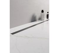 New Trendy Visio Slim Gunmetal Brushed desagüe lineal 80 cm OL-0093