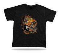 New Turbo Chick Burn Road Bike Motorcycle Retro Loose Tshirt tee T-Shirt Black XL