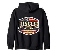 New Uncle EST 2026, Bandera patriótica Estadounidense, USA Patriot Retro Sudadera con Capucha