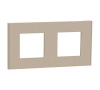 New Unica Marco (Beige, Modelo de mecanismos: x 2, Plástico, Colocar)