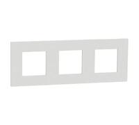 Schneider Electric New Unica Marco (Blanco, Modelo de mecanismos: x 3, Plástico, Colocar)