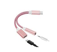 New Usb Adapter 2 In 1 Type C To 3.5mm Audio Jack Charger Adapter Headphone Cable