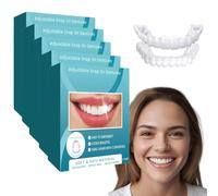 New Veenora Clip on Veneers Clip in Veneers Teeth, Adjustable Snap-On Dentures Top & Bottom, Instant Smile Makeover for Gaps/Misalignment - High-Grade Silicone, All-Day Comfort (5)