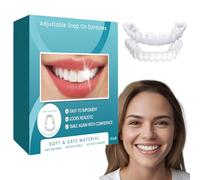 New Veenora Clip on Veneers Clip in Veneers Teeth, Adjustable Snap-On Dentures Top & Bottom, Instant Smile Makeover for Gaps/Misalignment - High-Grade Silicone, All-Day Comfort (1)