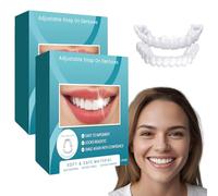 New Veenora Clip on Veneers Clip in Veneers Teeth, Adjustable Snap-On Dentures Top & Bottom, Instant Smile Makeover for Gaps/Misalignment - High-Grade Silicone, All-Day Comfort (2)