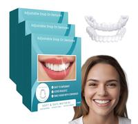 New Veenora Clip on Veneers Clip in Veneers Teeth, Adjustable Snap-On Dentures Top & Bottom, Instant Smile Makeover for Gaps/Misalignment - High-Grade Silicone, All-Day Comfort (3)