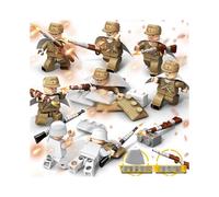 New version Campaign Snowy Sniper Man Military Compatible Toy Male Volunteer Army and Weapons