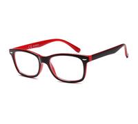 NEW VISION Gafas Presbicia Hombre, Estilo CláSico, Marcos Ligeros, ProteccióN UV400 Gafas De Lectura, Gafas Para Ordenador Hombre Mujer NV056(+1.00,Rojo)