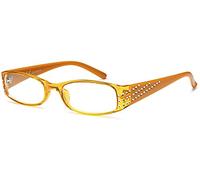 NEW VISION Occhiali da Lettura Donna Leggero, Occhiali da Lettura alla Moda, Occhiali da Vista Donna Comodo Computer Lettori per Donna NV0176 (+1.50, Amarillo)