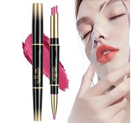 NEW Visulong 2-In-1 Waterproof Lipstick Lip Liner - Lip Liner and Lipstick Combo, 2 in 1 Lip Liner & Lipstick Long Lasting Lip Color Liquid Makeup, Waterproof, Non Fading, Non Stick Cup (#03)