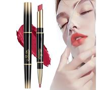 NEW Visulong 2-In-1 Waterproof Lipstick Lip Liner - Lip Liner and Lipstick Combo, 2 in 1 Lip Liner & Lipstick Long Lasting Lip Color Liquid Makeup, Waterproof, Non Fading, Non Stick Cup (#04)