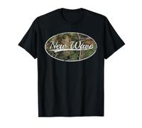 New Wave Camo Vintage Throwback Classic Aesthetic Camiseta