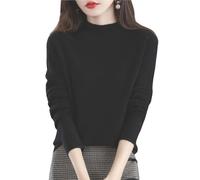 New Womens Cashmere Sweater Crew Neck Long Sleeve Soft Knit Pullover Lightweight Warm Elegant Top
