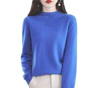 New Womens Cashmere Sweater Crew Neck Long Sleeve Soft Knit Pullover Lightweight Warm Elegant Top