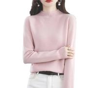 New Womens Cashmere Sweater Crew Neck Long Sleeve Soft Knit Pullover Lightweight Warm Elegant Top