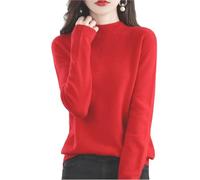 New Womens Cashmere Sweater Crew Neck Long Sleeve Soft Knit Pullover Lightweight Warm Elegant Top