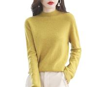 New Womens Cashmere Sweater Crew Neck Long Sleeve Soft Knit Pullover Lightweight Warm Elegant Top