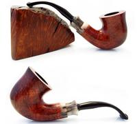 New Wooden Pipe Stand Rack Holder for 1 Tobacco Pipe - Smoking Pipe. Handcrafted by Fashion Pipes