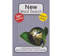 New Word Search Puzzle Book: Word searches with easy to read print about the New Beginnings, the Latest, Current and More. 6x9 inches, 110 pages. 50+ ... Gift for Vacations, Holidays and Free Times.