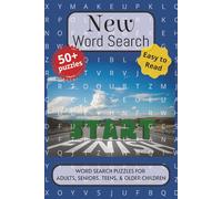 New Word Search Puzzle Book: Word searches with easy to read print about the New, Beginnings, the Latest, Current and More. 6x9 inches, 110 pages. 50+ ... Gift for Vacations, Holidays and Free Times.
