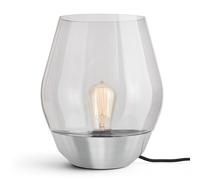 New Works Bowl lámpara de mesa acero/vidrio humo