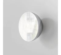 New Works Espejo de pared Aura Small, Ø 10 cm, acero inoxidable True