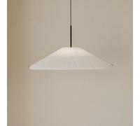 New Works Lámpara colgante LED Nebra, Ø 70 cm, blanca, personalizable