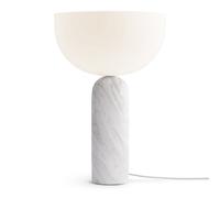 New Works Lámpara de mesa Kizu large White marble