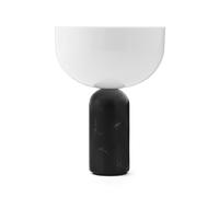 New Works Lámpara de mesa portátil Kizu Black marble