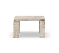New Works Mesa de centro Atlas 60x60 cm Travertino sin relleno