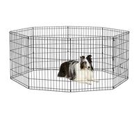 New World modelo B550-30 Parque o corralito para perros sin puerta, 60,96 x 76,2 cm, con revestimiento en negro