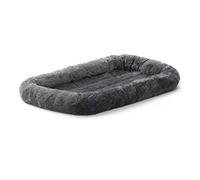 New World modelo B40222-GY Cama para perros con cabezal, longitud de 55,88 cm, cama para perros y gatos con cómodo cabezal, adecuado para perros de razas pequeñas