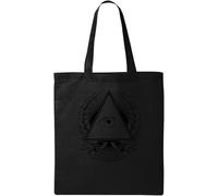 New World Order Illuminati Art - Bolsa de transporte de algodón ecológico natural, color negro, talla única, Negro , talla única