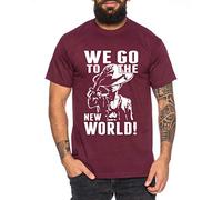New World Zoro One Manga Camiseta Luffy de Hombre Anime Piece, Größe2:XX-Large, Farbe2:Borgoña