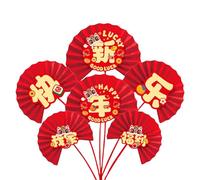 New Year 2025 Celebration Paper Fan Flower Background Wall Hanging Pendant Accessories Home Office School Decorations Window Wall Adornment