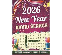 New Year 2026 Word Search for Seniors, Adult & Teens: 2000 Words, 88 Holiday-Themed, Relaxing Word Find Puzzles for Seniors, Adults & Teens, Large Print Activity Book with Solutions