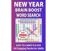 New Year Brain Boost Word Search: 100 Engaging Puzzles for Adults