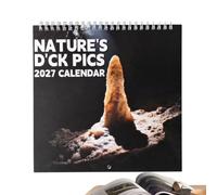 New Year Calendar - 21×21cm Monthly Prank Hangable Planner | Wall Decoration Planner | Hangable Design Calendar For Easy Organizing Study School Task Home Office Cleaning Exercise Workout Party
