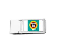 New Year Day Fitness Wishes Happy Slim Money Clip - Cartera de bolsillo de acero inoxidable
