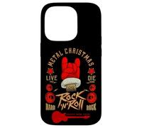 New Year Metal Christmas 2024 Rock & Roll Music Hand Sign Carcasa para iPhone 14 Pro