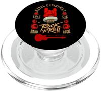 New Year Metal Christmas 2024 Rock & Roll Music Hand Sign PopSockets PopGrip para MagSafe