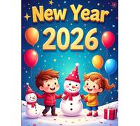 New Year Party Coloring Book for Kids 2026: Fun and Festive Coloring Pages for Happy Kids | Fireworks, Balloons, Snowmen & Holiday Cheer