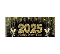 New Year Photo Backdrop, Sign Poster Photo Props, New Year Decoration, Photography Backdrop Decor, Large Black Gold Backdrop, Holiday Photo Booth Backdrop, Birthday Celebration Backdrop