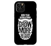 New Year Resolution? Grow More Beard Meme Carcasa para iPhone 11 Pro