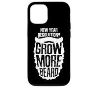 New Year Resolution? Grow More Beard Meme Carcasa para iPhone 12/12 Pro