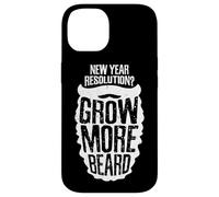 New Year Resolution? Grow More Beard Meme Carcasa para iPhone 14