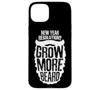 New Year Resolution? Grow More Beard Meme Carcasa para iPhone 15 Plus