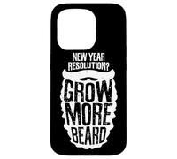 New Year Resolution? Grow More Beard Meme Carcasa para iPhone 15 Pro